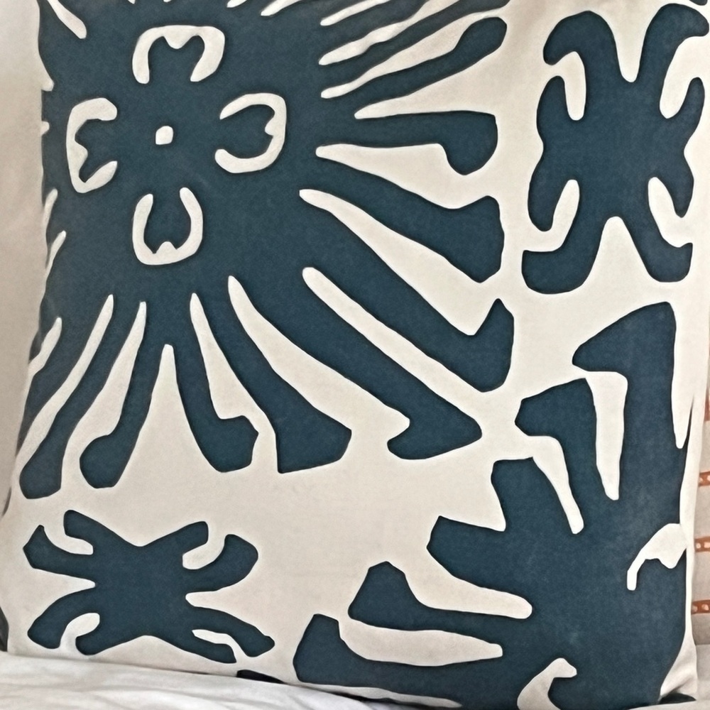 Floral Patterned Throw Pillow